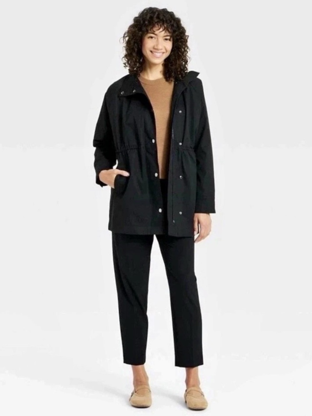 A New Day Femme Anorak Jacket in Black Size XS NWT